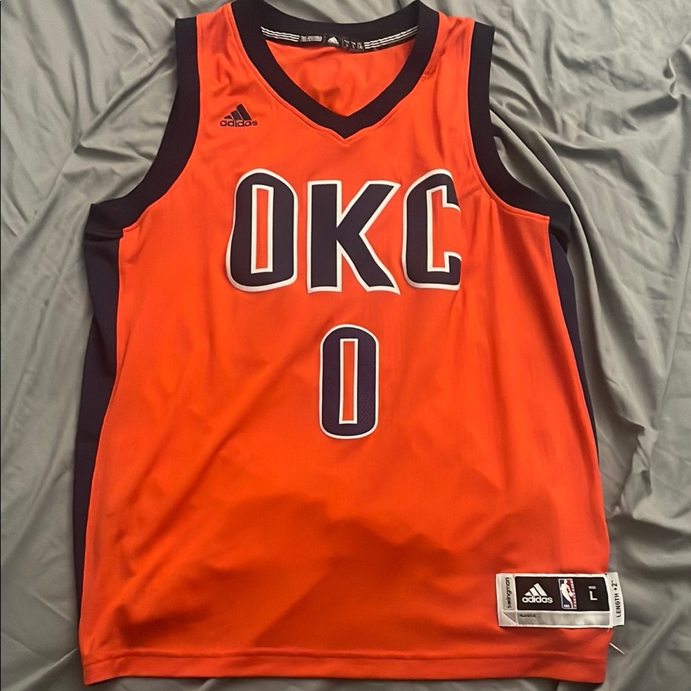 Adidas OKC Basketball Jersey - Orange